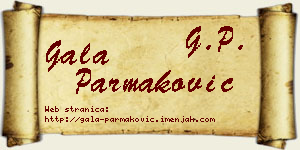 Gala Parmaković vizit kartica